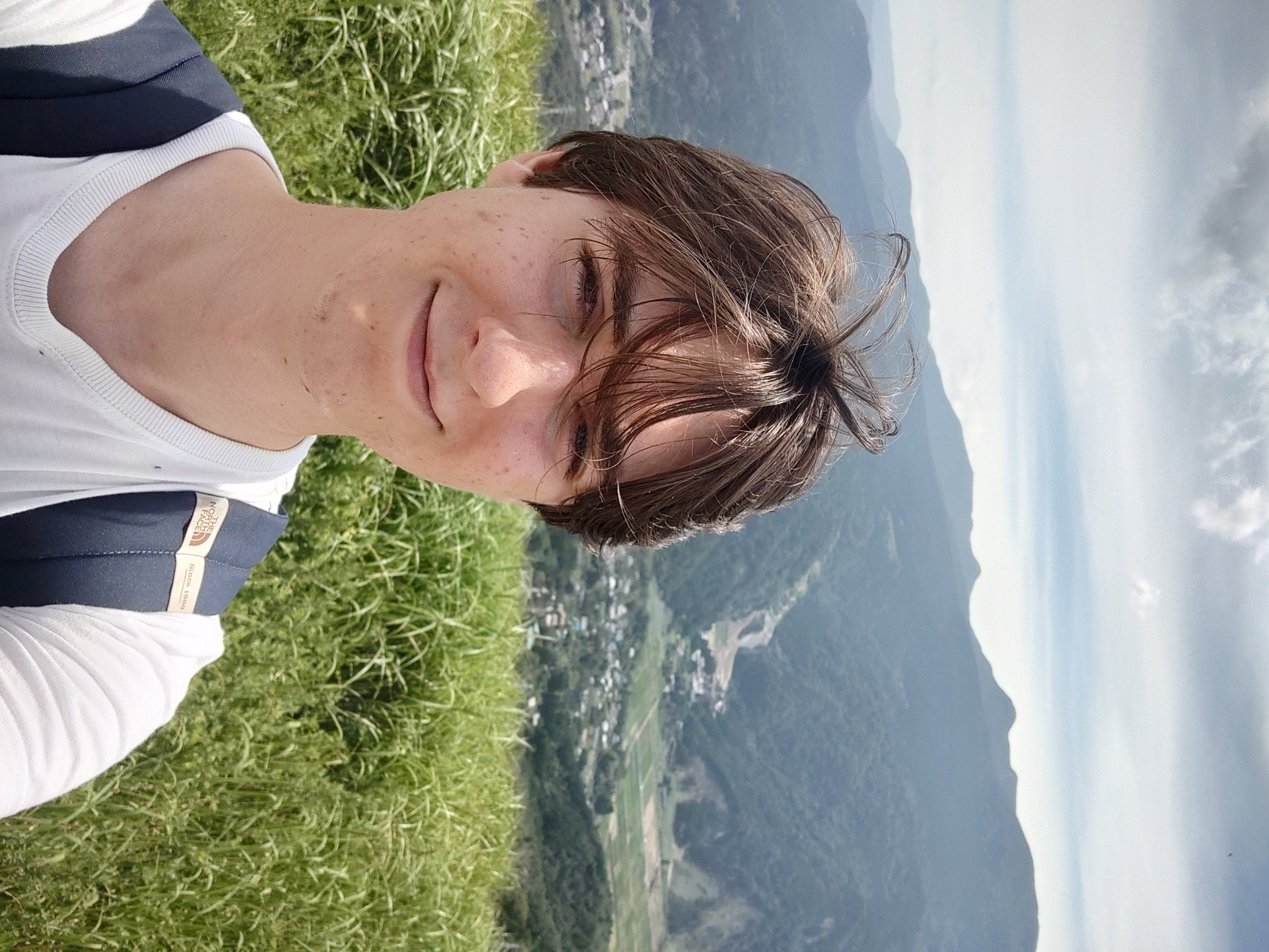 A picture of me on a mountain in Japan.